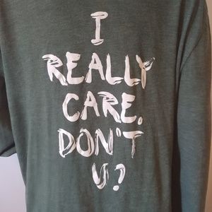I Really Care, Don't U Wildfang Hoodie XL Green